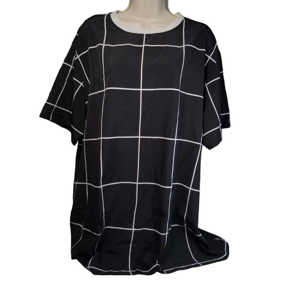 3/$15 Shein Grid Print Top
